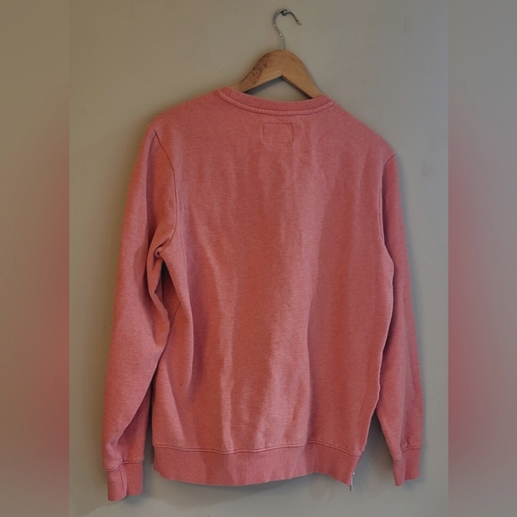 GUESS Embossed Crew neck sweatshirt coral colour size medium - Picture 6 of 6